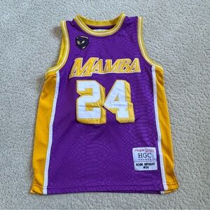 Headgear Classics Kobe Bryant Mamba Stitched Throwback Jersey #24 #8 Small